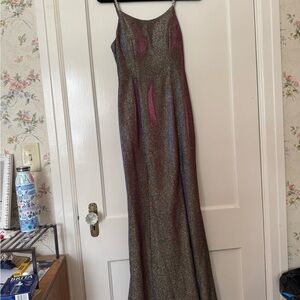 Elegant Gold Evening Gown